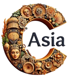 Crafts Asia logo with handcrafted wooden art elements shaped into the letter C